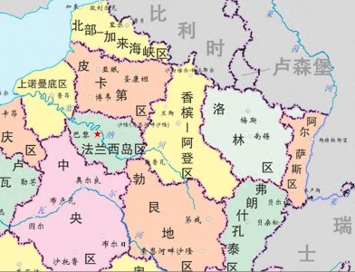 ​法国系列地图