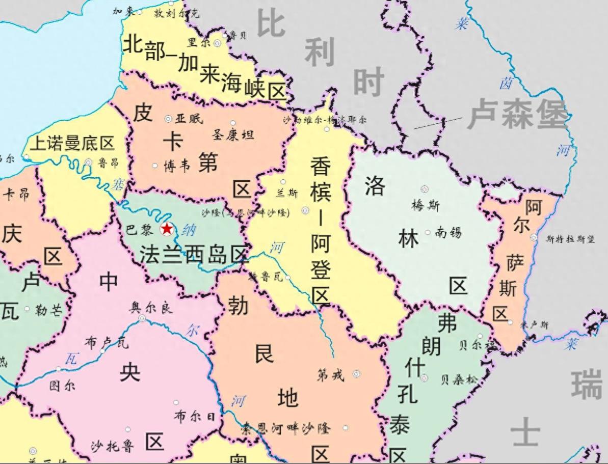 法国系列地图