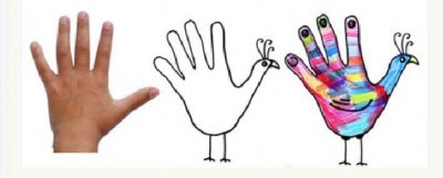 ​幼儿园最流行的手掌印画