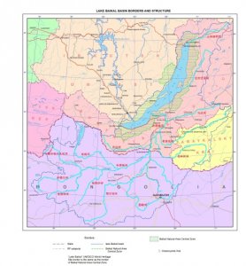 ​贝加尔湖及色楞格河水系图