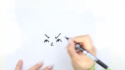 ​生气的表情怎么画