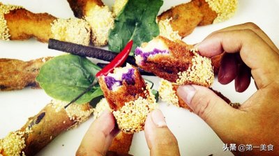 ​可以当零食也可以当早餐的紫薯卷，厨师长教你家常做法，百吃不厌