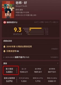 ​《老师·好》：大卖3.55亿票房，小成本电影中的“黑马”