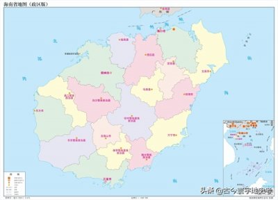 ​海南省各市、县地图