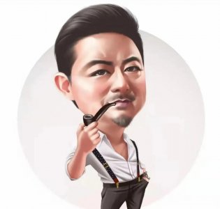 ​适合30到50岁成熟男人的头像，真人照片手绘，自信有型，魅力十足