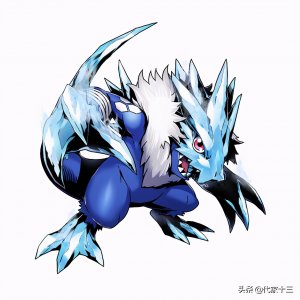 ​数码宝贝：以寒冰为武器的龙型数码兽，究极体更是成为御冰的王者