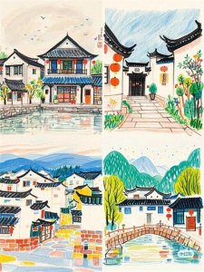 ​美丽的家乡儿童精品画，建议收藏！