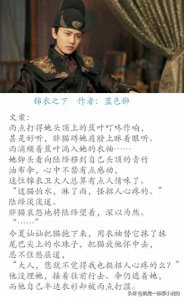 ​五本男主是锦衣卫的小说